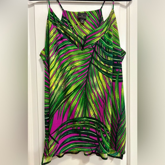 Worthington Tops - Vibrant Green and Purple Women's Top